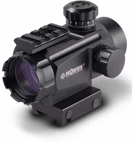 Konus Konussight Tactical Red Dot 1X 40mm Illuminated Multi-Reticle Red/Green Dot Matte Black